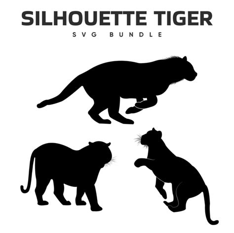 Silhouette Tiger SVG – MasterBundles