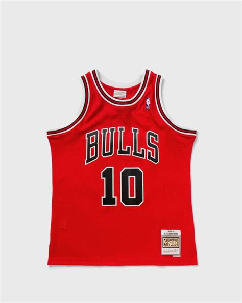 Mitchell & Ness NBA Swingman Jersey Chicago Bulls 1990-91 BJ Armstrong #10 Red | BSTN Store