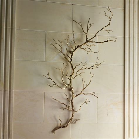 Twig Wall Art-Brass