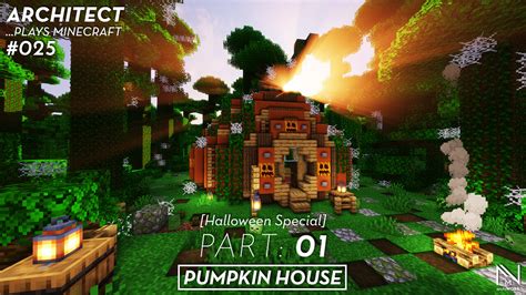 Minecraft Pumpkin House | Part 01 Minecraft Map