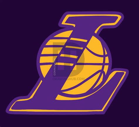 Lakers Logo Drawing at PaintingValley.com | Explore collection of ...