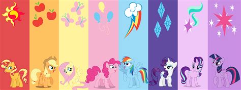 Mane 8 Harmony (Friendship in Magic) by detailedatream1991 on DeviantArt