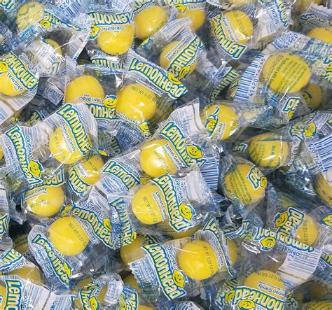 Lemonhead Original Lemon Chewy Candy, Individually Wrapped Candy Bulk ...