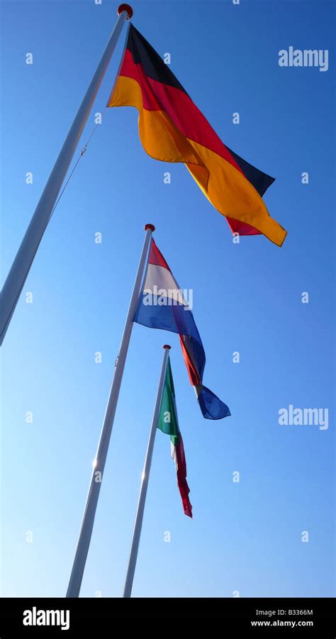 German, Dutch and Italian flag Stock Photo - Alamy