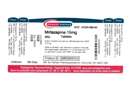 Mirtazapine Tablets USP Revised: June 2008 Rx only