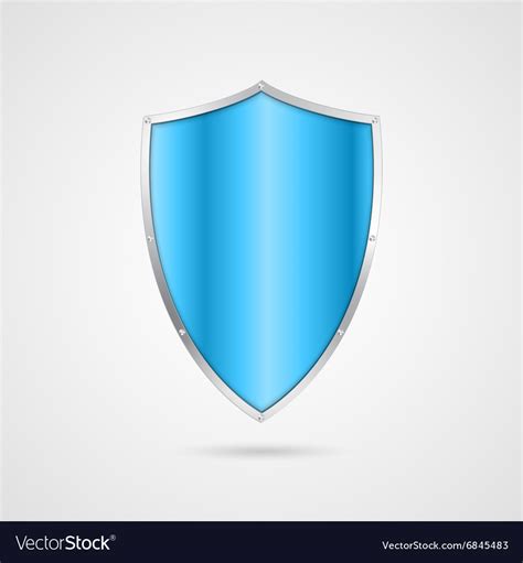 Blue shield icon Royalty Free Vector Image - VectorStock