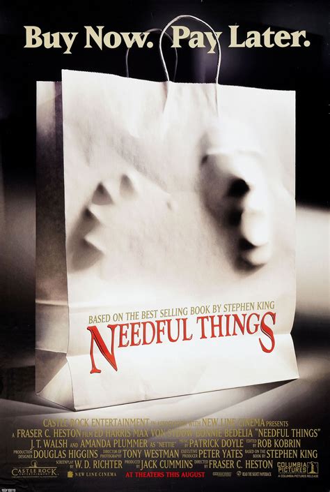 Needful Things - 1993 | Stephen king movies, Stephen king, Stephen king needful things