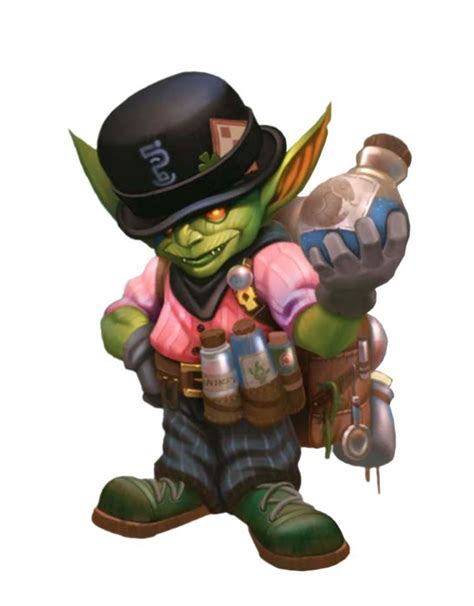 Male Goblin Alchemist Summoner - Pathfinder 2E PFRPG PFSRD DND D&D 3.5 4E 5E 5th ed d20 fantasy ...