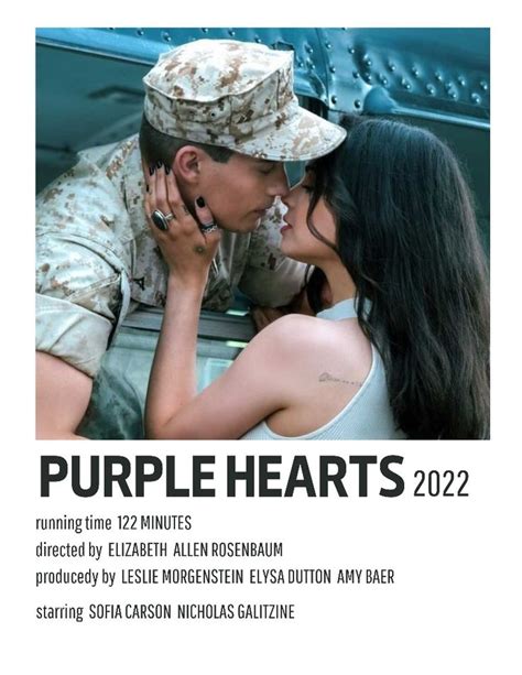 Purple Hearts movie minimalist poster | Cartazes de filmes minimalistas, Pôsteres de filmes ...