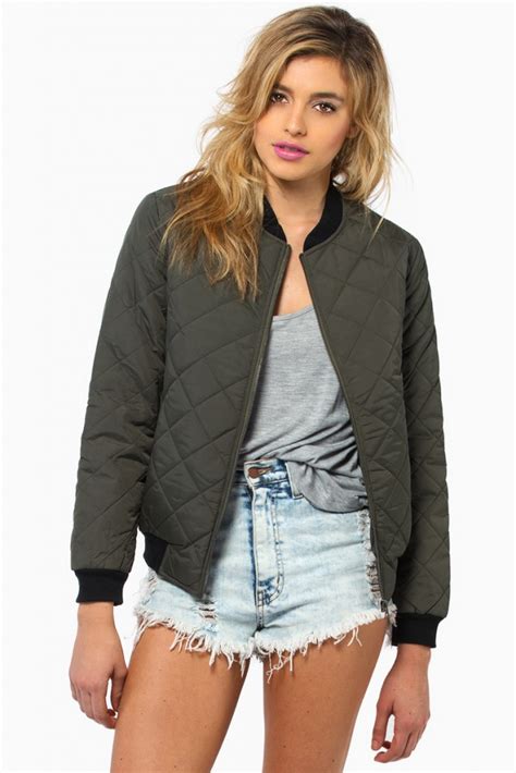 Quilted Bomber Jacket Womens – Jackets