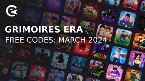 Grimoires Era Codes March 2024 - Roblox