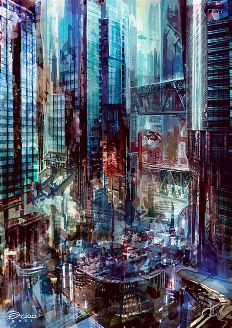 Futuristic City by Danciao. | Futuristic city, Cyberpunk city, Futuristic art