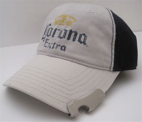 Corona Extra Beer Cerveza Bottle Opener Ball Cap Hat