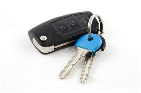 Car Key Fob with House Keys Stock Photo - Image of white, entrance: 50441644