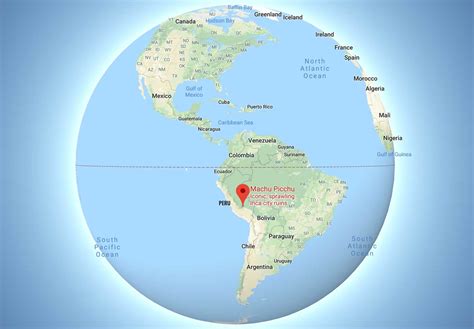 Machu Picchu World Map - United States Map