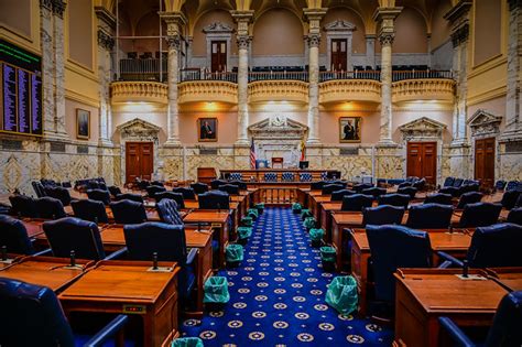 House of Delegates Chamber in Maryland State House - Annapolis MD - a ...