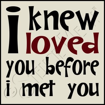 I Knew I Loved You Stencil