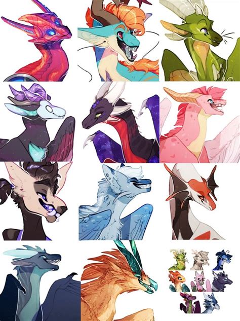 some of these aren't WoF dragons, but it's by Realtense (who draws WoF) so whatever | Dragon ...