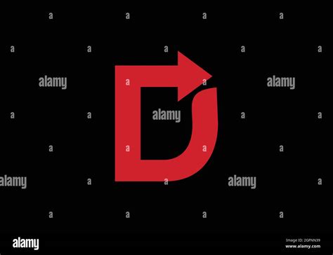 Initial Monogram Letter D Logo Design Vector Template D Direct Letter Logo Design Stock Vector ...