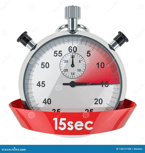 15 Seconds Timer, Stopwatch Or Countdown Icon. Time Measure. Chronometr Icon. Stock Vector ...