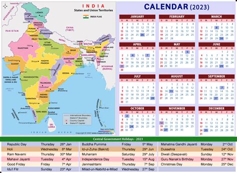 March 2023 Calendar With Holidays India - Get Latest Map Update