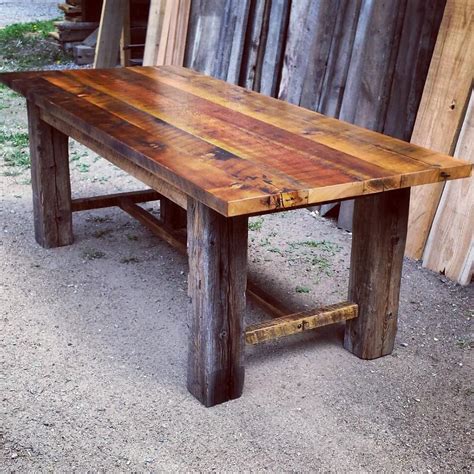 Reclaimed trestle table – Echo Peak Design | Trestle dining tables, Rustic furniture, Barn wood
