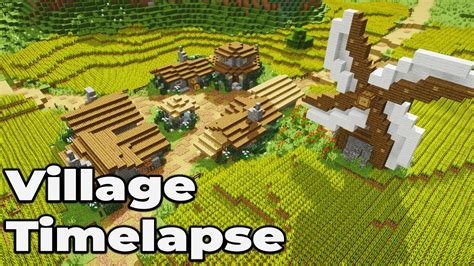 How to Build a Simple Village for Minecraft 1.14 Vanilla [TIMELAPSE ...