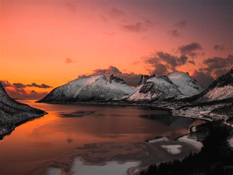 680x240 Surreal Mountain Landscape Lake 4K 680x240 Resolution Wallpaper ...