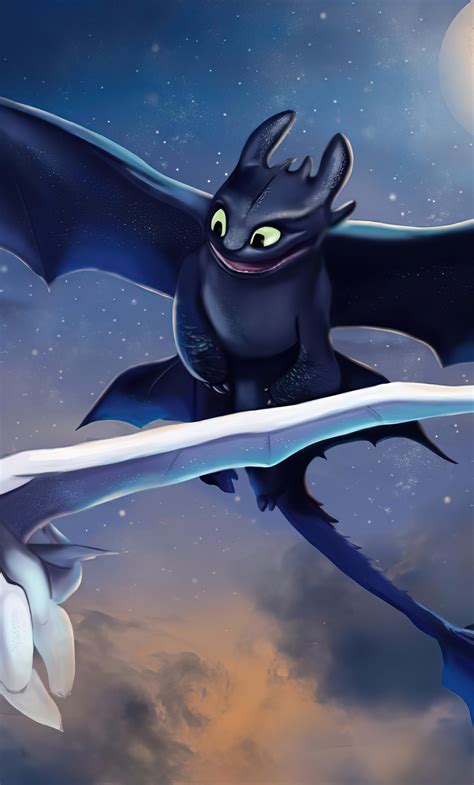 1280x2120 Toothless And Light Fury Art 5k iPhone 6+ HD 4k Wallpapers, Images, Backgrounds ...