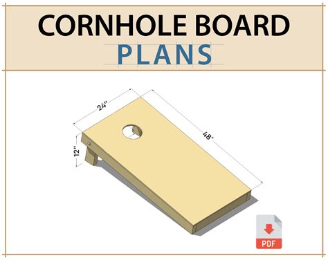 Regulation Cornhole Board DIY Plans PDF - Etsy