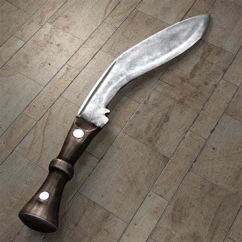 Gurkha knife — polycount