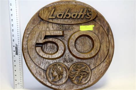 VINTAGE WOODEN LABATT'S 50 BEER