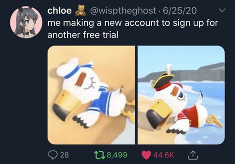 two screenshots of cartoon characters with caption that reads, i am making a new account to sign ...