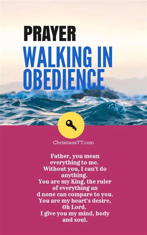 Prayer: Joy Of Walking In Obedience To God's Word - ChristiansTT | Good prayers, Prayers, Bible ...