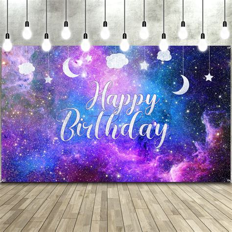 Buy Space Galaxy Birthday Backdrop Cosmic Galaxy Background Starry Universe Nebula Stars ...