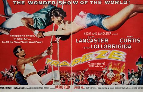 Movie Ad Poster trapeze Tony Curtis Lancaster Gina | Etsy | Tony curtis, Tony, Carol reed