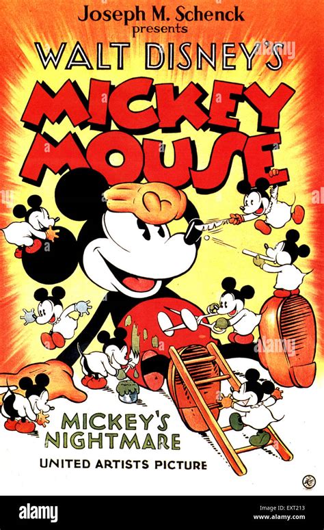 1930s USA Walt Disney's Mickey Mouse Film Poster Stock Photo - Alamy