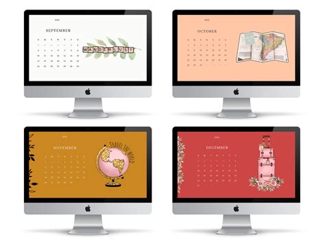 2023 Desktop Wallpaper Calendar, Desktop Wallpaper, 2023 Desktop Calendar, Digital Calendar ...