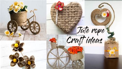 Beautiful Decoration Ideas With Jute Rope Craft DIY Jute Home Decorating Ideas Handmade Easy ...