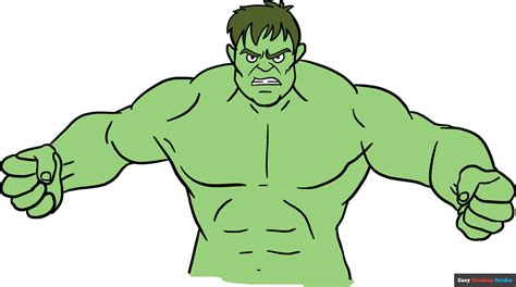 How to Draw the Hulk - Really Easy Drawing Tutorial