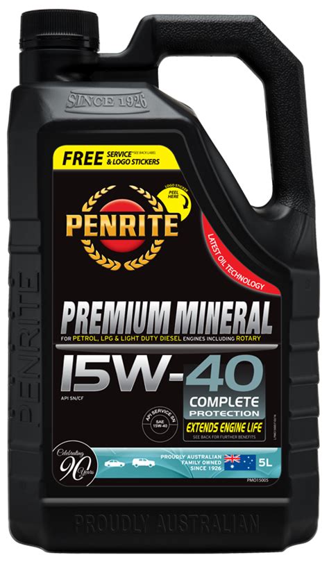 Penrite Premium Mineral Engine Oil 15W-40