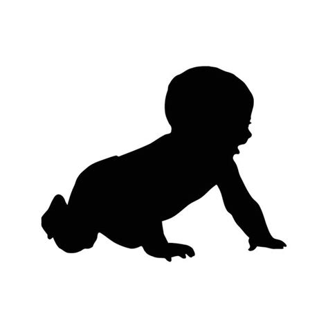 Baby Crawling Silhouette at GetDrawings | Free download