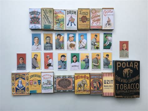 *T206 COMPLETE Replica COLLECTION Cigarette pack Baseball Card Honus ...