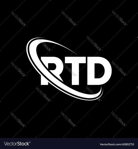 Rtd logo letter design Royalty Free Vector Image