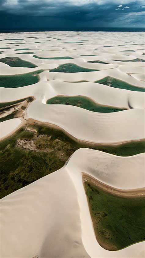 Lençóis Maranhenses National Park aerial view, Brazil | Windows ...