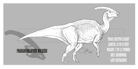 Parasaurolophus walkeri by BlueCea on DeviantArt