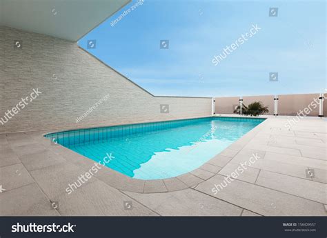 Beautiful New Apartment Building, Outdoor, Pool View Stock Photo 158409557 : Shutterstock