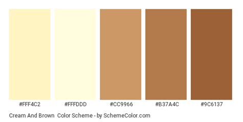 Cream And Brown Color Scheme » Brown » SchemeColor.com