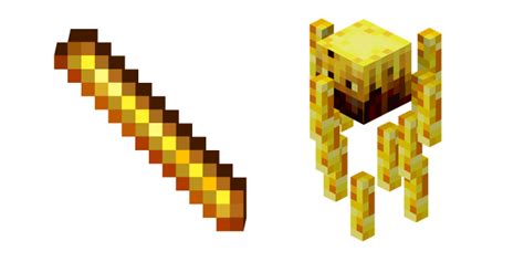 Minecraft Blaze Rod and Blaze cursor – Custom Cursor