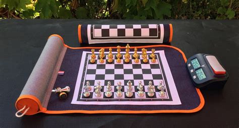 Roll-up Magnetic Chess Board Travel Chess Set Chesstravel - Etsy